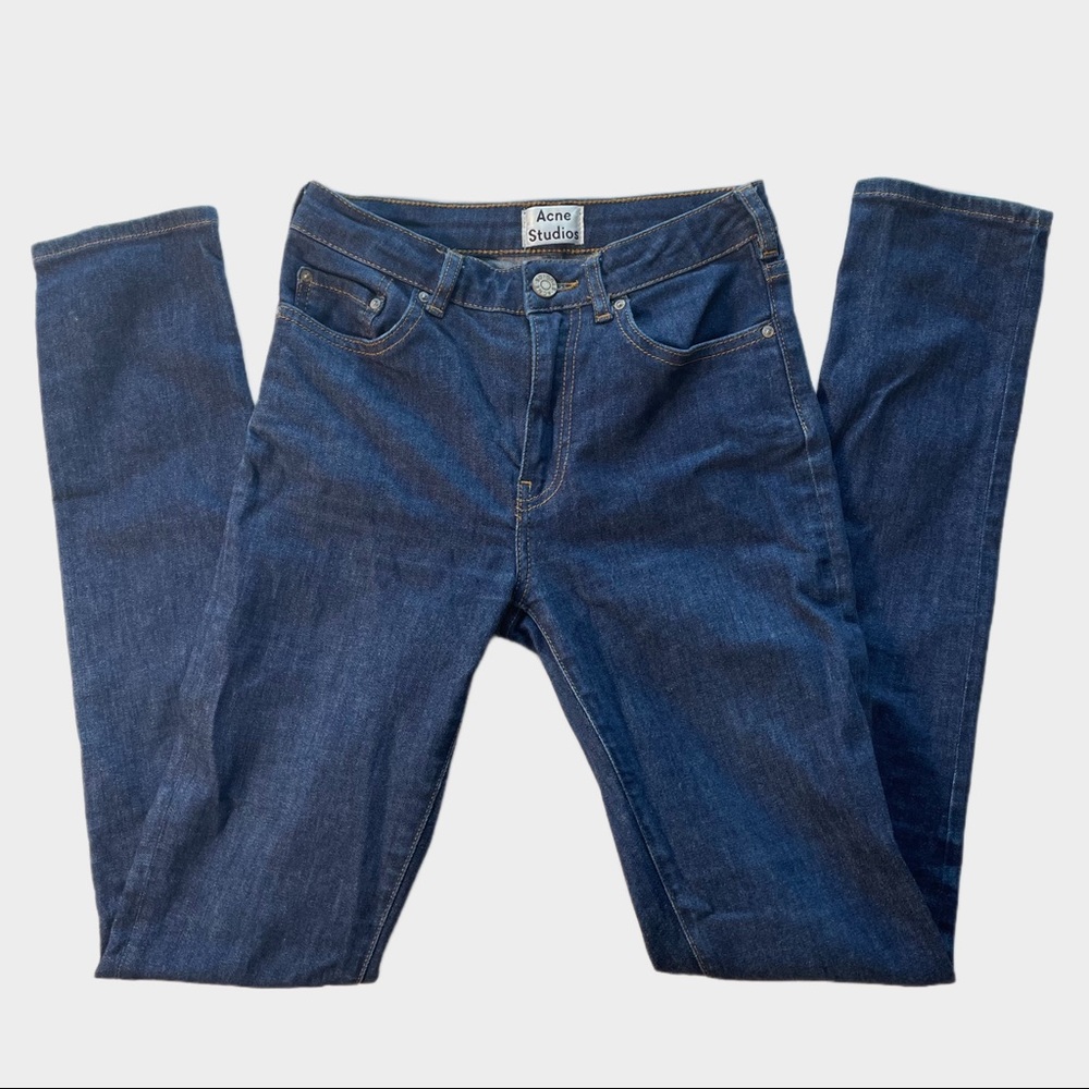 ACNE STUDIOS PIN RAW REFORM SKINNY JEANS